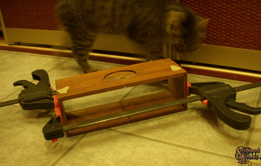 box glued