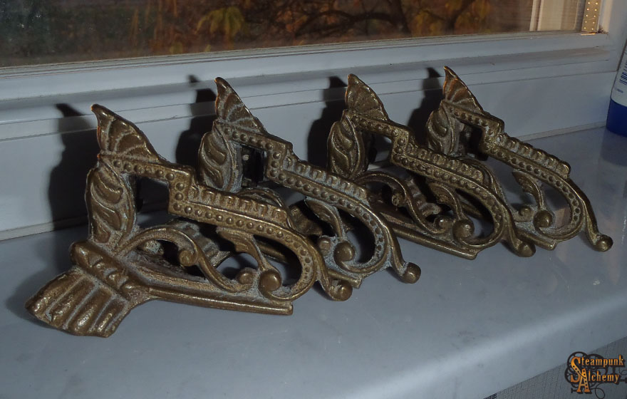 vintage brass parts