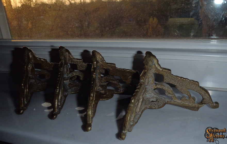 vintage brass parts